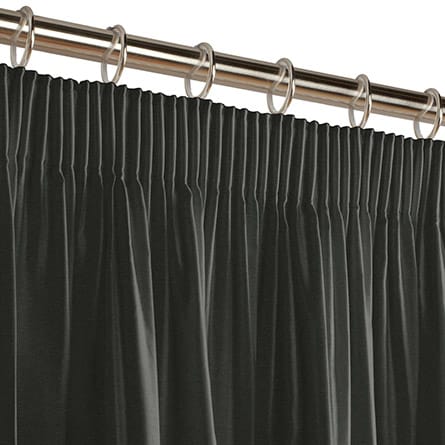 Pencil heading curtain