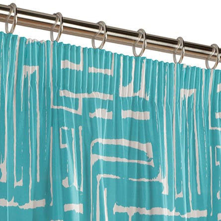 Pencil heading curtain