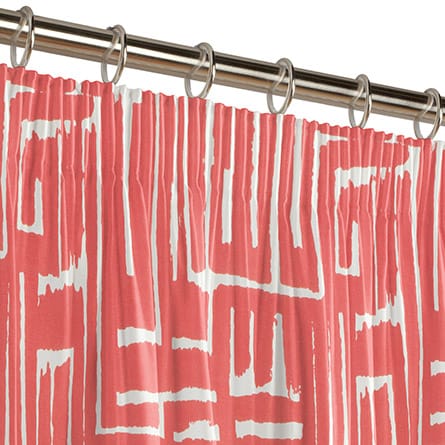 Pencil heading curtain