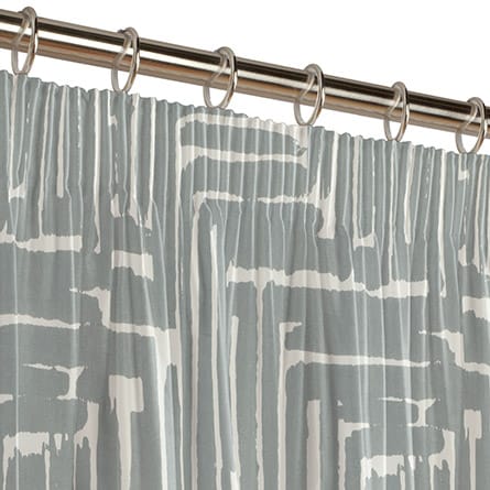 Pencil heading curtain
