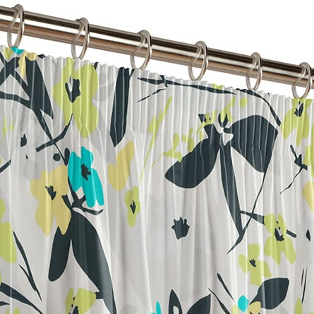 Pencil heading curtain