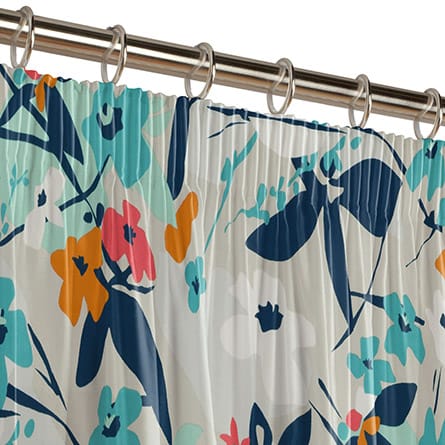 Pencil heading curtain