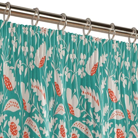 Pencil heading curtain