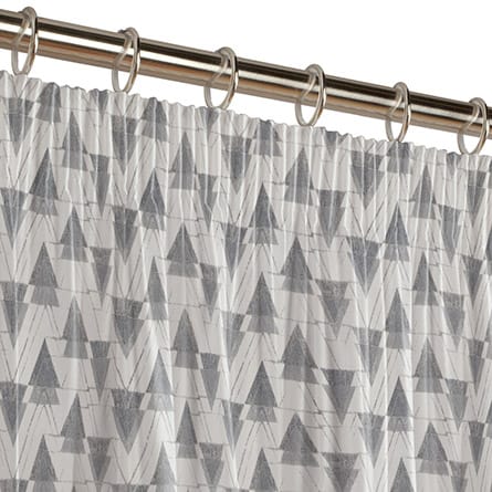 Pencil heading curtain