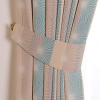 Jannike tieback - Aqua/pearl