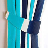 Tie dye tieback - Indigo