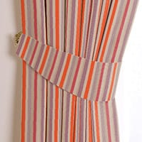 Zeva tieback - Berry/taupe