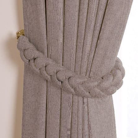 Plaited tieback