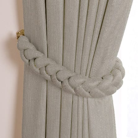 Plaited tieback