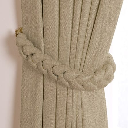 Plaited tieback