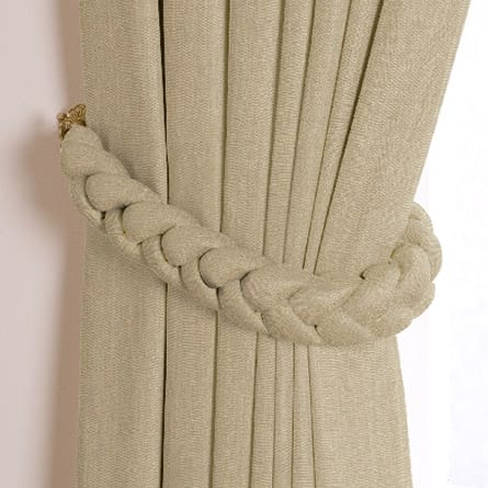 Plaited tieback