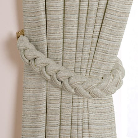 Plaited tieback
