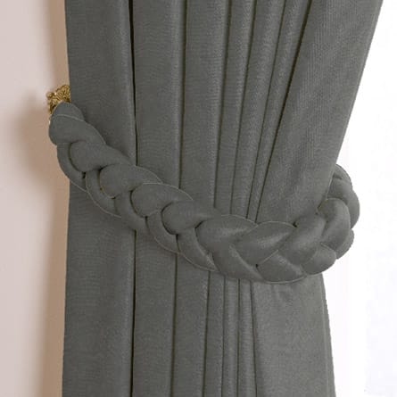 Plaited tieback
