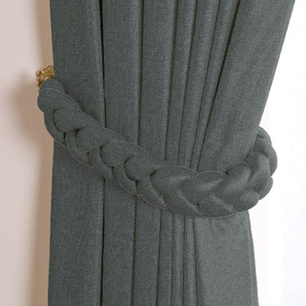 Plaited tieback